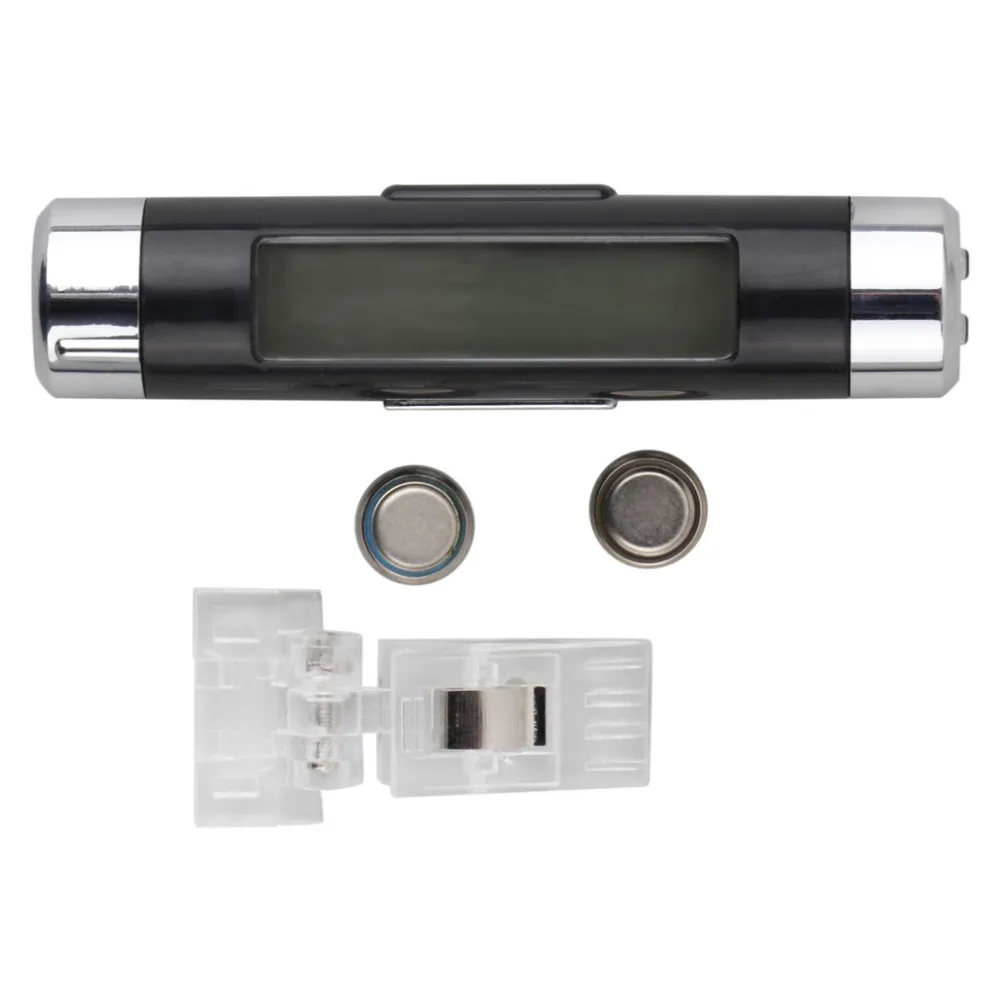 Новинка 2 в 1 Автомобильный ЖК-дисплей с зажимом цифровая подсветка термометр