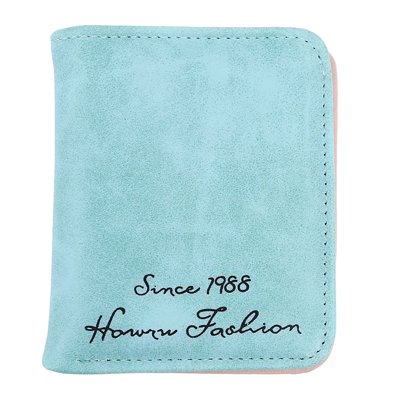 

Solid Coin Purse Women Short Scrub Multi Card Coin Wallet Fashion Portable Multifunction Coin Purses Holders For Women