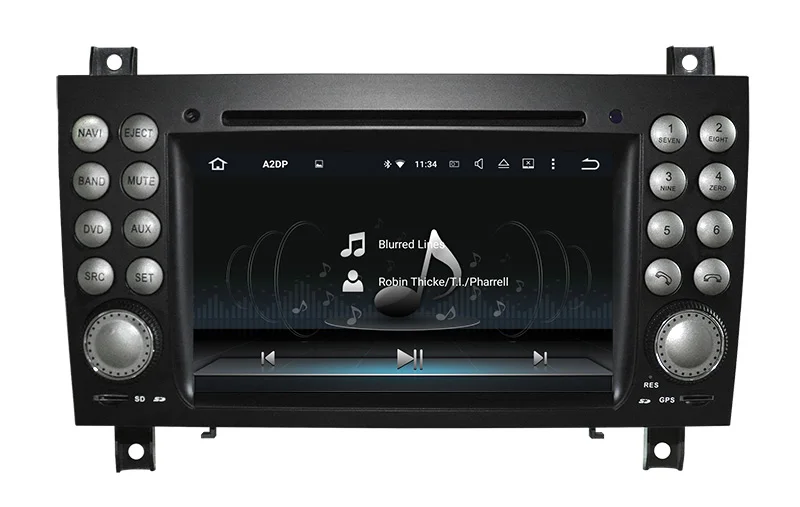 

Android 8.1 Car GPS Navigation for Mercedes Benz SLK 171 SLK200 SLK280 SLK350 SLK55 with DVD USB AUX SD Video WiFi 4Core 2+16G