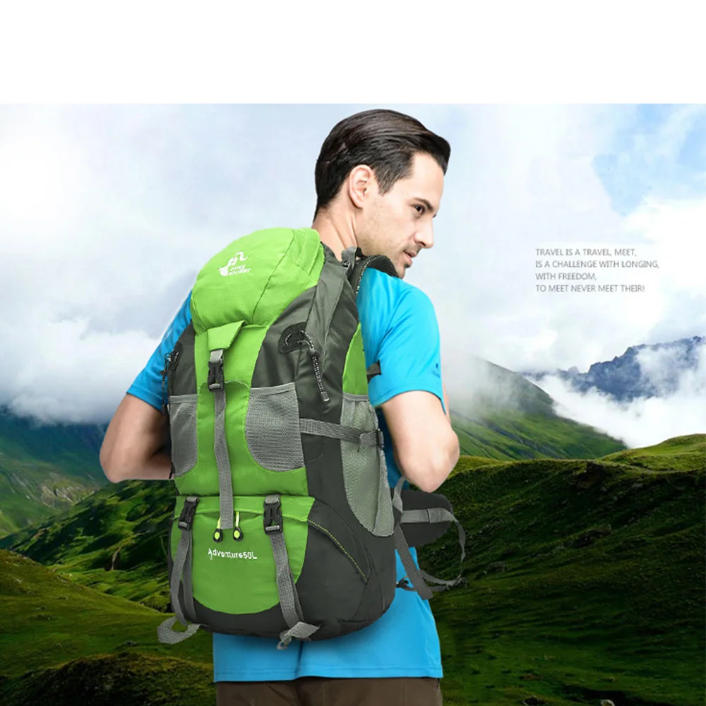 

Hiking Backpack 50L Free Knight Mountain Climbing Waterproof Bag Shoulder Backpack Outdoor Rucksack Cycling Fitness Basket