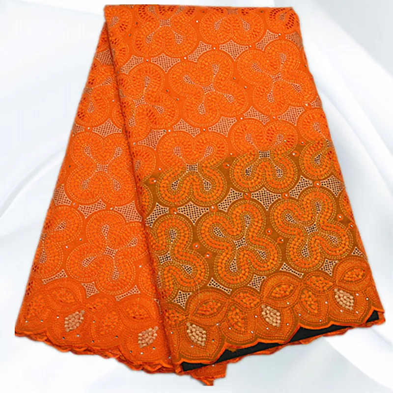 PCL227 Red Free Shipping African Cotton Voile Lace Fabric Embroidery Swiss Matrial For Party | Дом и сад