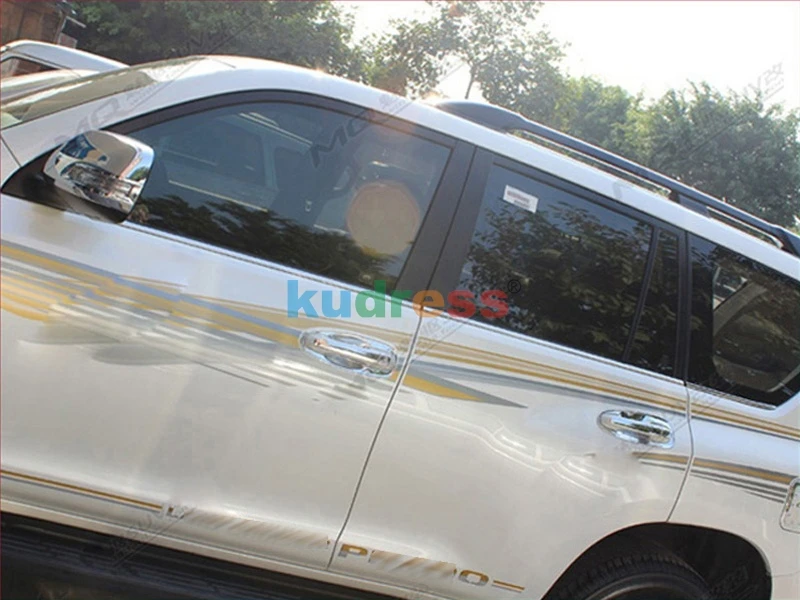 Для Toyota Prado J150 J 150 2010- нержавеющая сталь Нижняя оконная формовочная крышка отделка стеклянная полоса украшения 6 шт