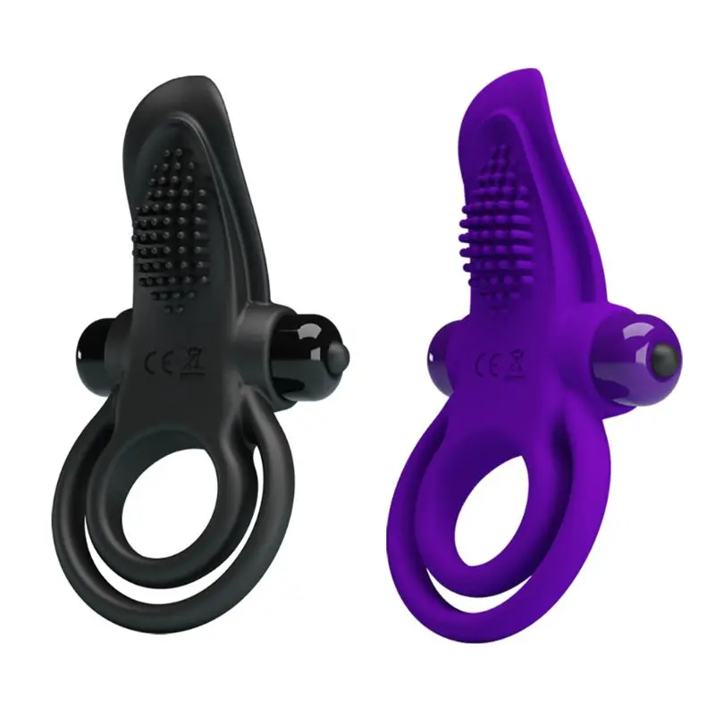 10 скоростное вибрирующее кольцо на пенис с языком для мужчин и Клиторальные