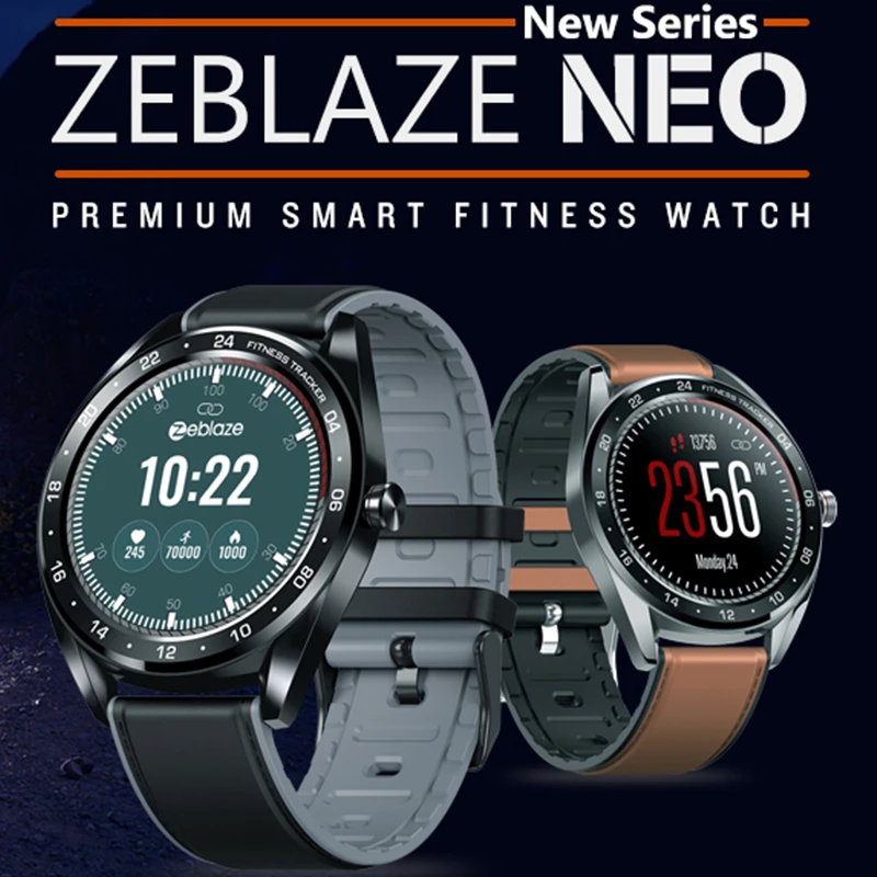 Спортивные Смарт часы Zeblaze NEO с измерением пульса и количеством