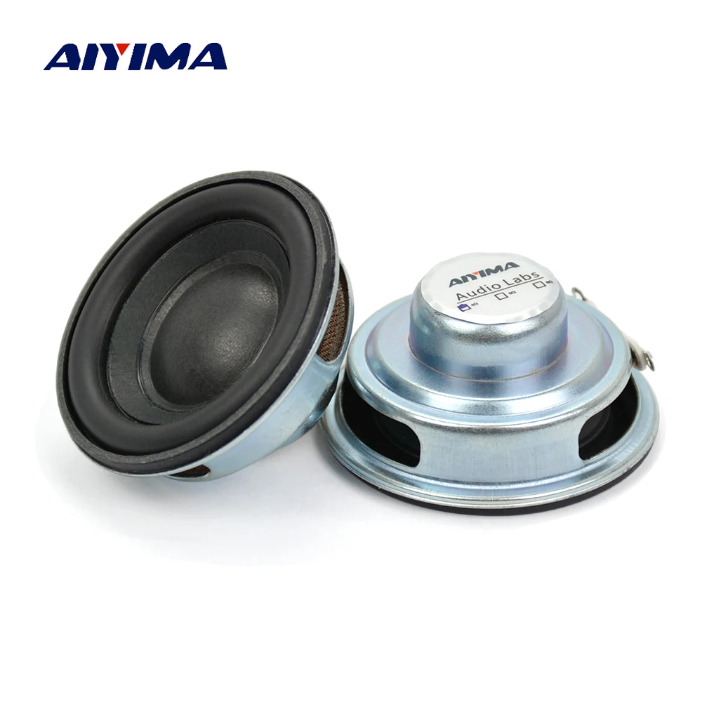 

AIYIMA 2Pcs Mini Audio Speakers 50MM 4 Ohm 5W Subwoofer Multimedia Portable Speaker Sound Amplifier Loudspeaker DIY