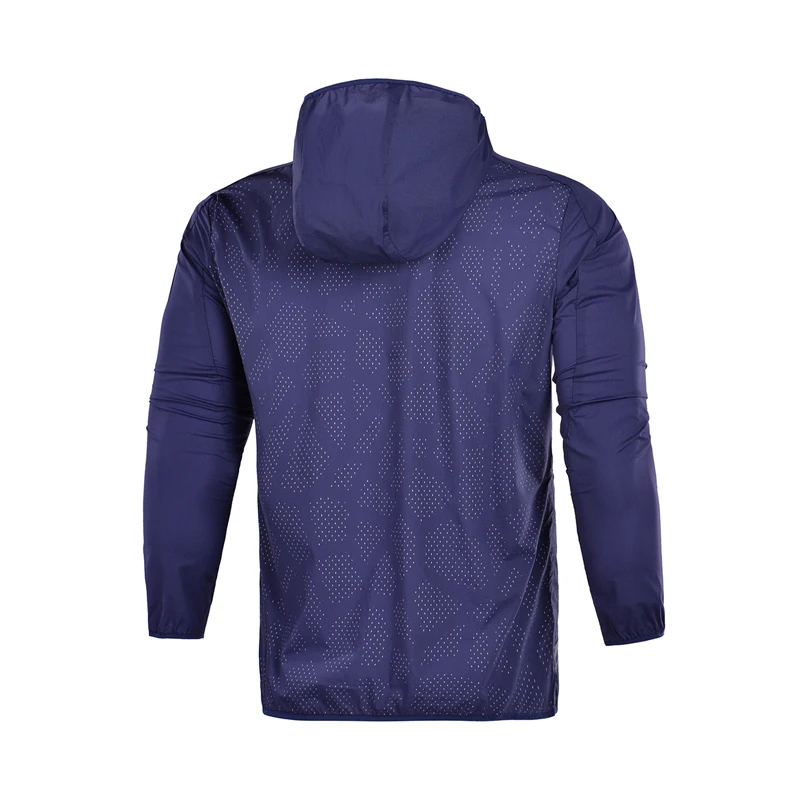 Li-Ning Мужская ветровка для бега Pro-Jogger 89% нейлон 11% поликарбаминат супер светильник