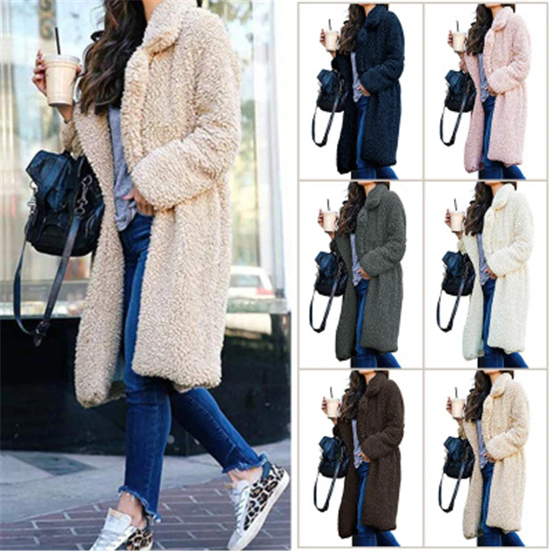 New Autumn Winter Big Size Female Fur Coat Cardigan Casual Large Size Warm Women Fur Jacket Loose Faux fur Outerwear Coats J908