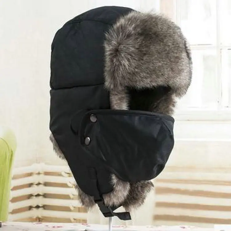 Новинка Мужская Зимняя Теплая Лыжная шапка унисекс с маской для охотников солдат