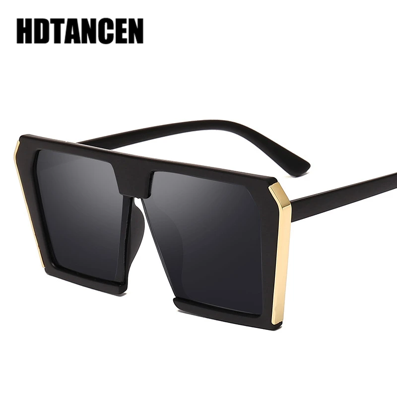 

HDTANCEN Vintage Big Square Sunglasses Women Oversized Luxury Brand s Fashion Sun Glasses Female Lady