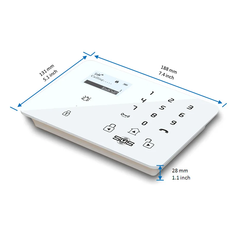 GSM сигнализация Android русская клавиатура система Открытый беспроводной датчик
