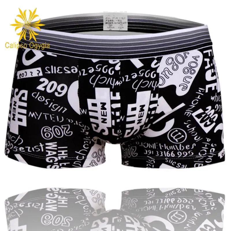 5 шт./лот новые сексуальные мужские боксеры нижнее белье модное мягкое короткие