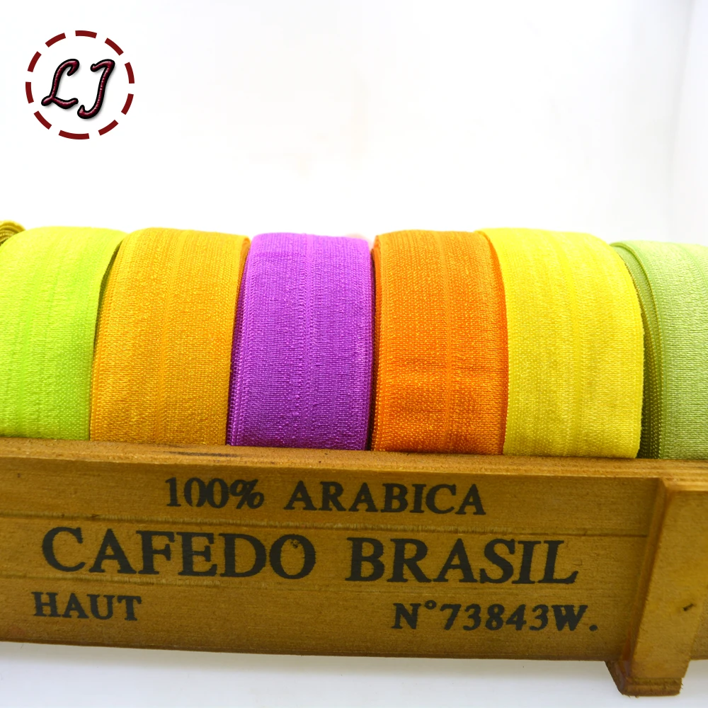 Высококачественная 1 ''(25 мм) Лента для завязывания волос блестящая