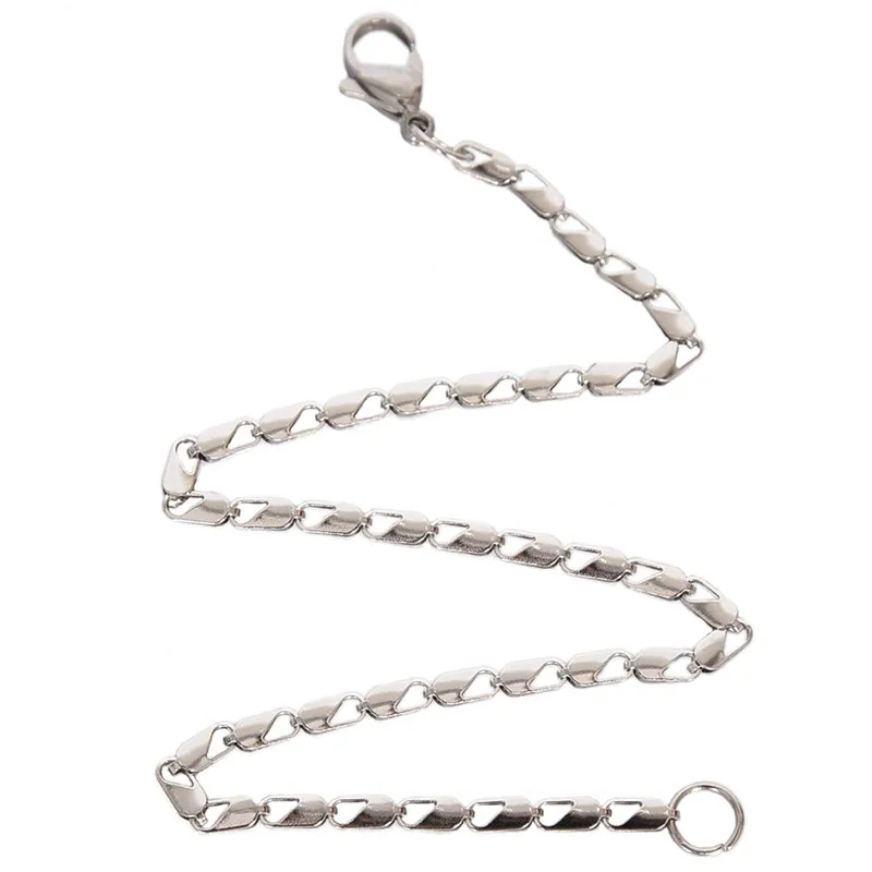 4 вида простых классных звеньев и цепи из нержавеющей стали браслет для мужчин