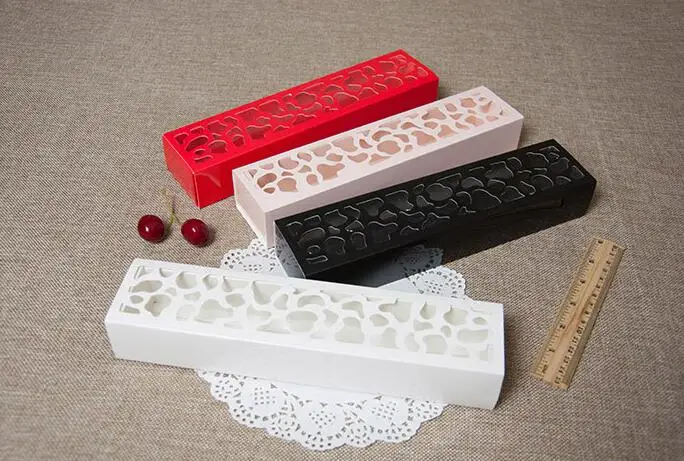 10 шт. картонная коробка Caixa Макарон упаковка крафт-бумага подарочная ювелирные