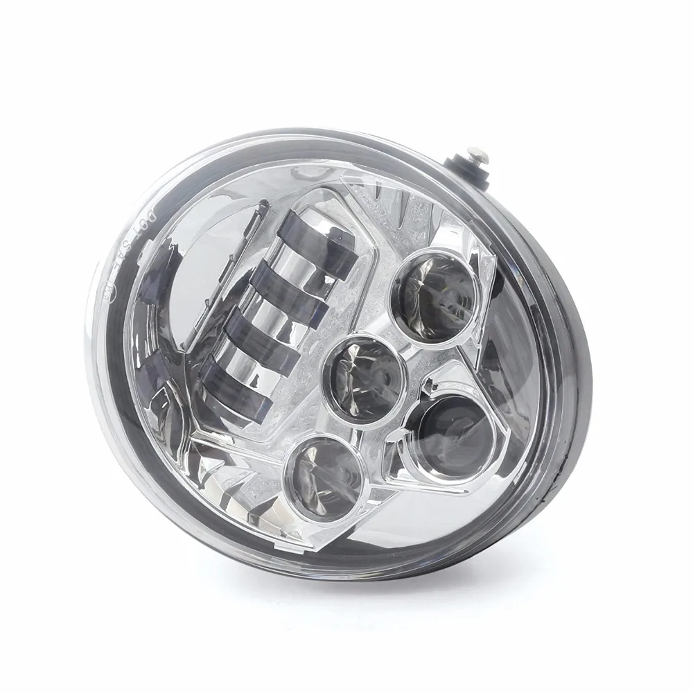 DOT Approved Harley Part 60W Led Headlamps For V Rod VROD VRSCA VRSC / V-ROD High Low Beam LED Headlights |