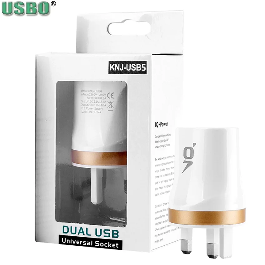 Многофункциональное зарядное устройство 2 1 а 3USB для Великобритании США ЕС