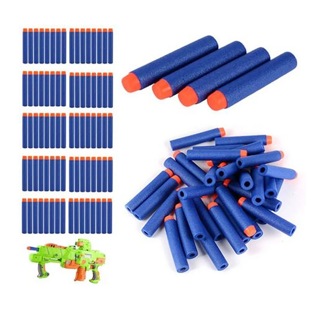 100/200/500 шт для Nerf пули мягкая пустотелая головка всасывающая EVA 7 2 см Refil игрушка
