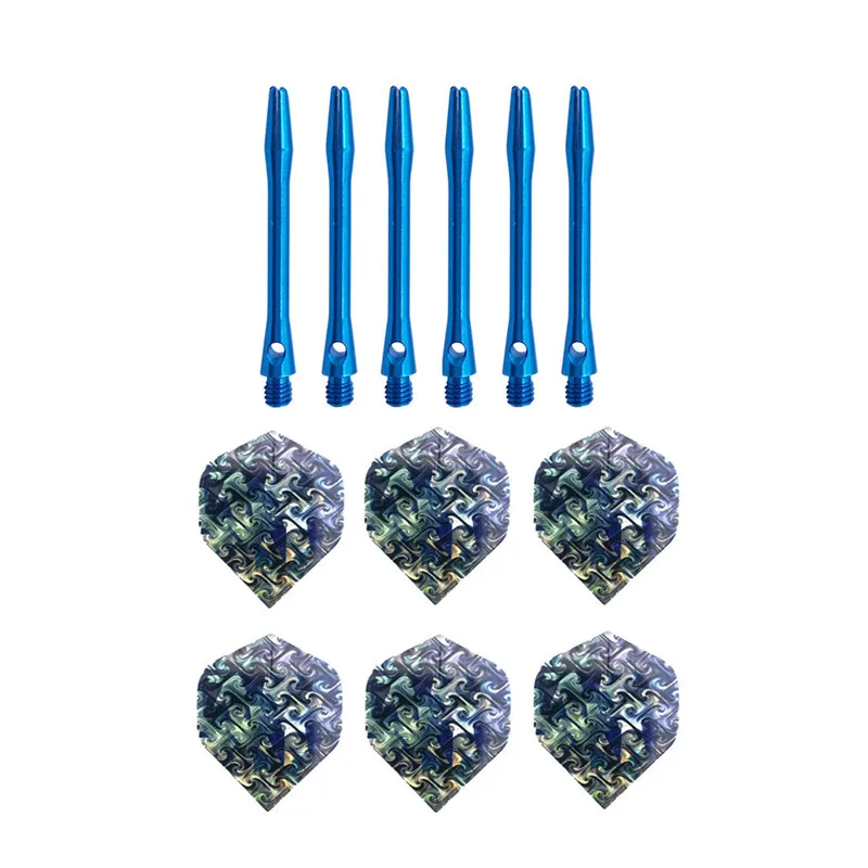 6 and 6 blue 2 MRTNAN 35 мм алюминиевый дротик валы и синяя Дротика s полеты аксессуары для игры в дартс набор Новинка - Цвет: 6 and 6 blue 2