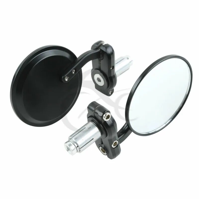 Универсальный мотоцикл 3 &quotКруглый 7/8&quot Ручка Бар Конец Зеркала для Harley Honda Suzuki