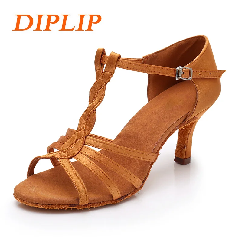 Diplip новая Сальса Туфли для латинских танцев Для женщин девочек Танго бальных