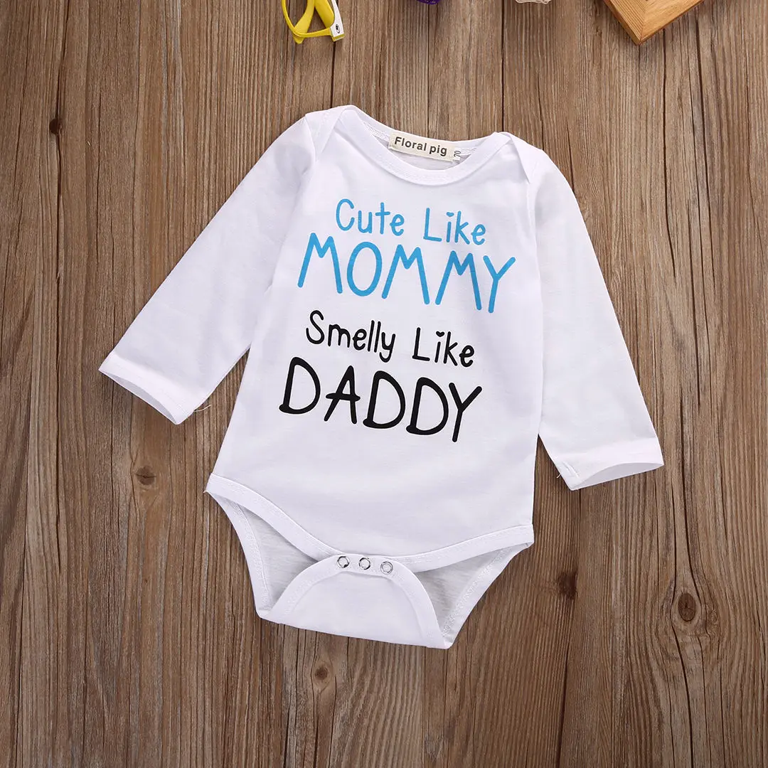 Детский комбинезон с длинным рукавом и надписью на 0 24 м|rompers newborn|baby boy girlromper clothes |