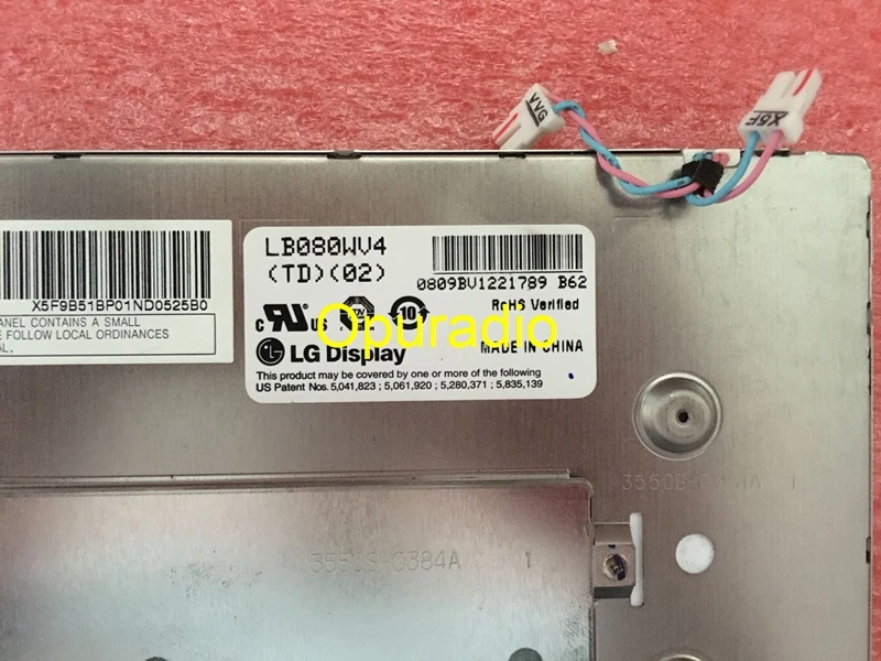 Бесплатная доставка новинка ЖК-дисплей 8 0 дюйма панель для LB080WV4-TD02 LB080WV4 TD02 (TD) (02)