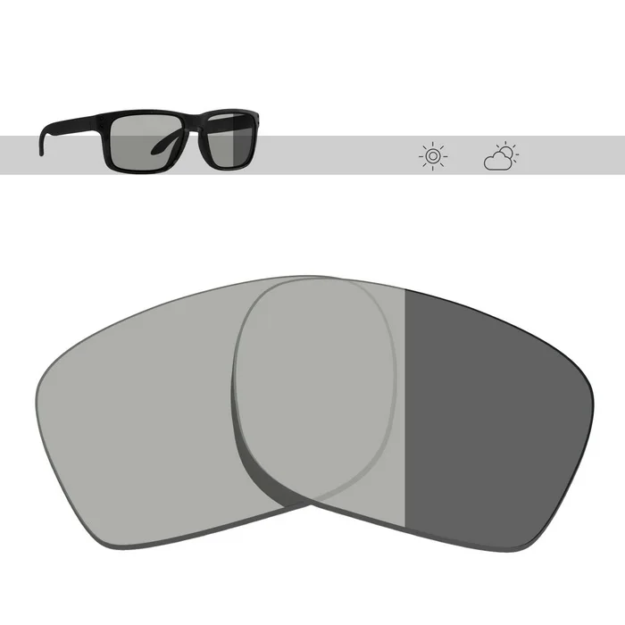 Grey Photochromic Glintbay поляризованные Сменные солнцезащитные очки линзы для Окли Холбрук-несколько вариантов - Цвет линз: Grey Photochromic