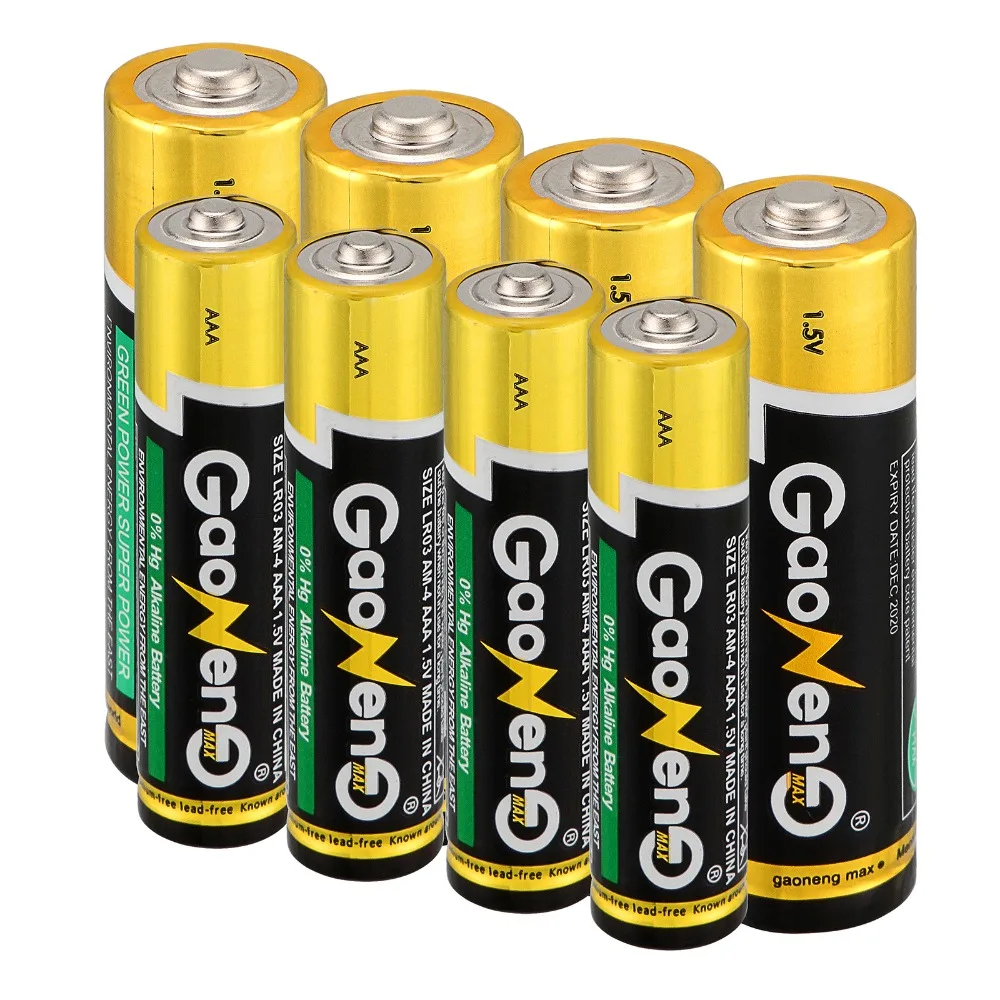 

48pcs/lot LR6 LR03 Zn-Mn Dry Battery - 24pcs 1.5V AA Battery + 24pcs 1.5V AAA Alkaline Batteries