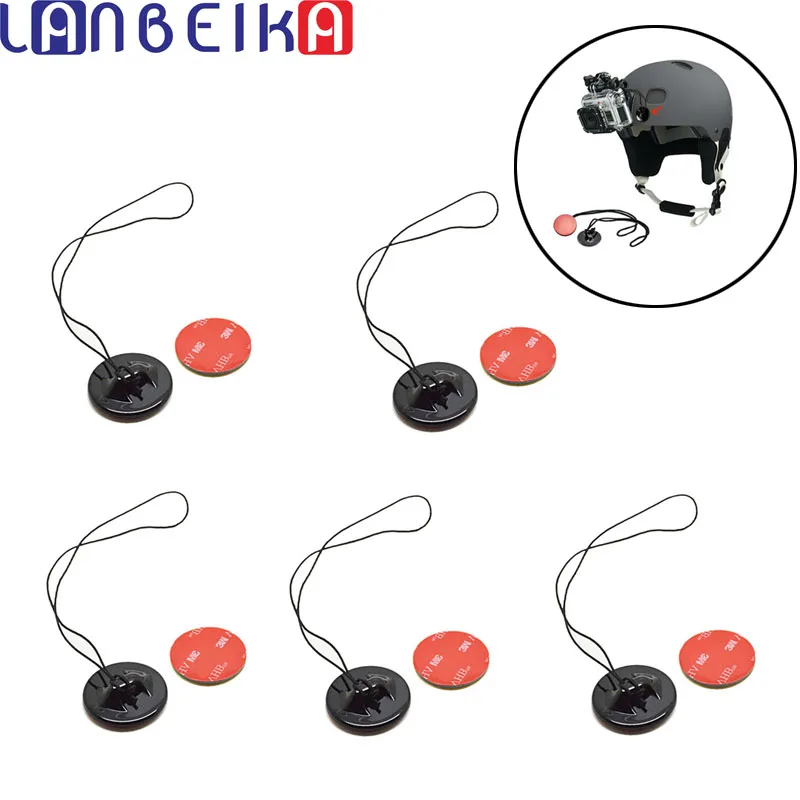 5 шт./лот GoPro аксессуары страховочные тросы с креплением на наклейке 3 м для Go Pro Hero 9