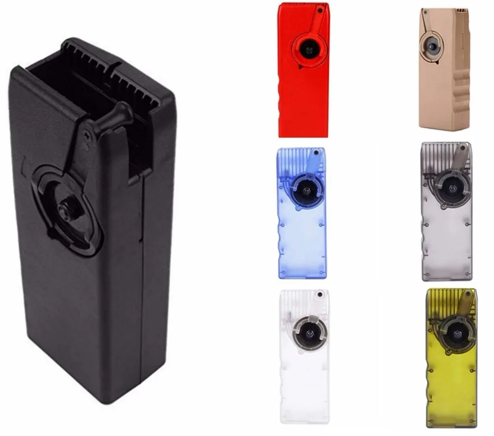 WosporT 1000-зарядный механизм M4 Airsoft Paintball Hand Crank Plastic BB Speed Loader Quick Hunting Accessories for AEG/EBB Magazine on.