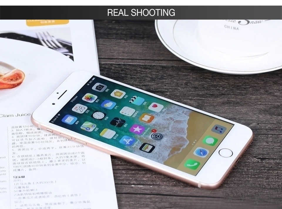 Разблокированный мобильный телефон Apple iPhone 8 Plus LTE, 3 Гб ОЗУ, шестиядерный, 5,5 МП, дюймов, iOS, отпечаток пальца, используемый смартфон