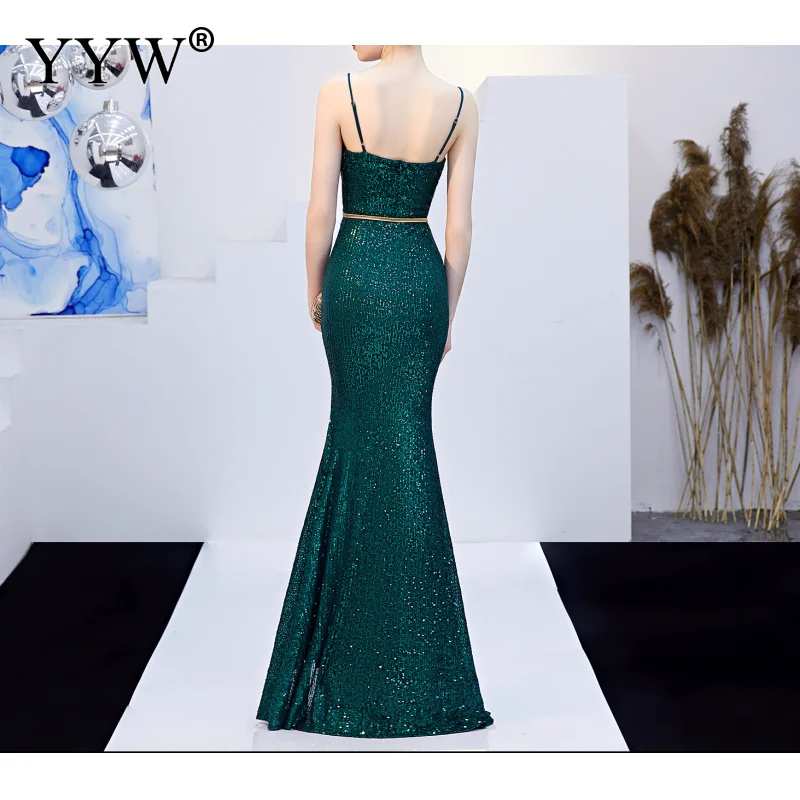Пикантная обувь с блестками вечернее платье для выпускного вечера Robe De Soiree 2021 v