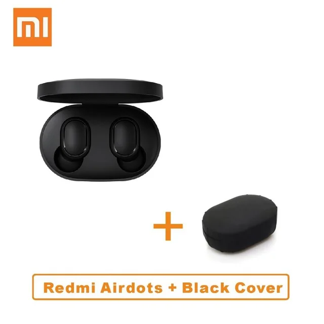 CN add Case Глобальная версия Xiao mi Red mi Airdots TWS Bluetooth наушники стерео бас BT 5,0 Eeadphones Handsfree наушники AI управление mi IPX4 - Цвет: CN add Case