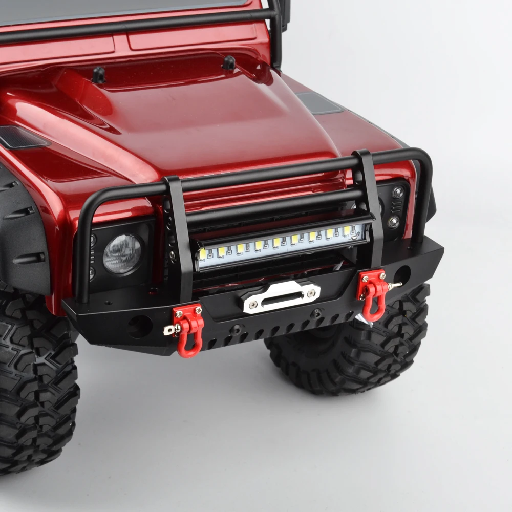 Металлический передний бампер светодиодный светильник КА для 1/10 RC Crawler Car Axial SCX10