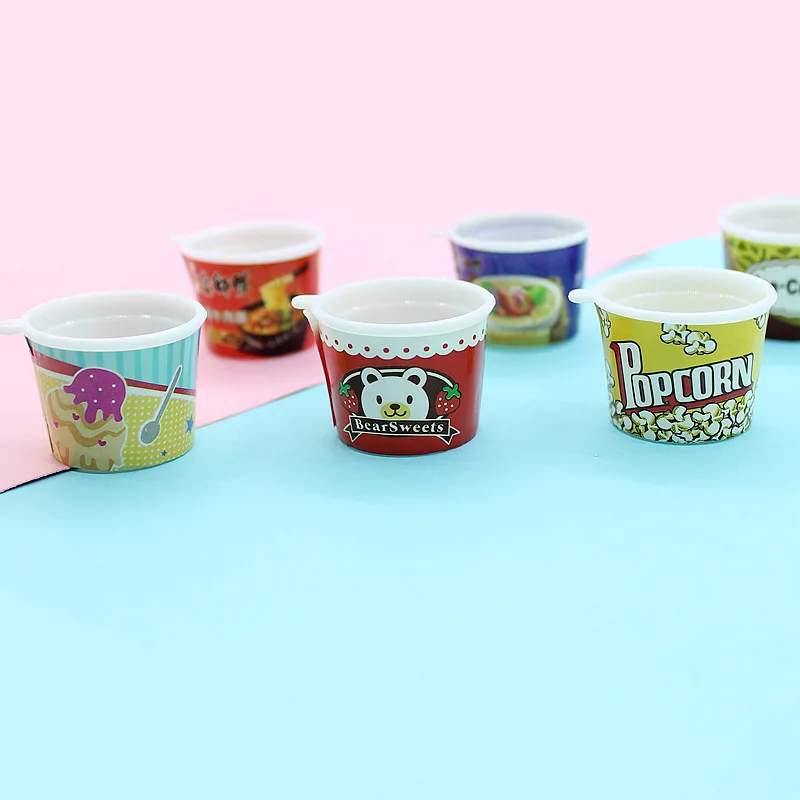 10 шт./лот искусственное ведро для попкорна каучуковый Кабошон Ремесло 3D