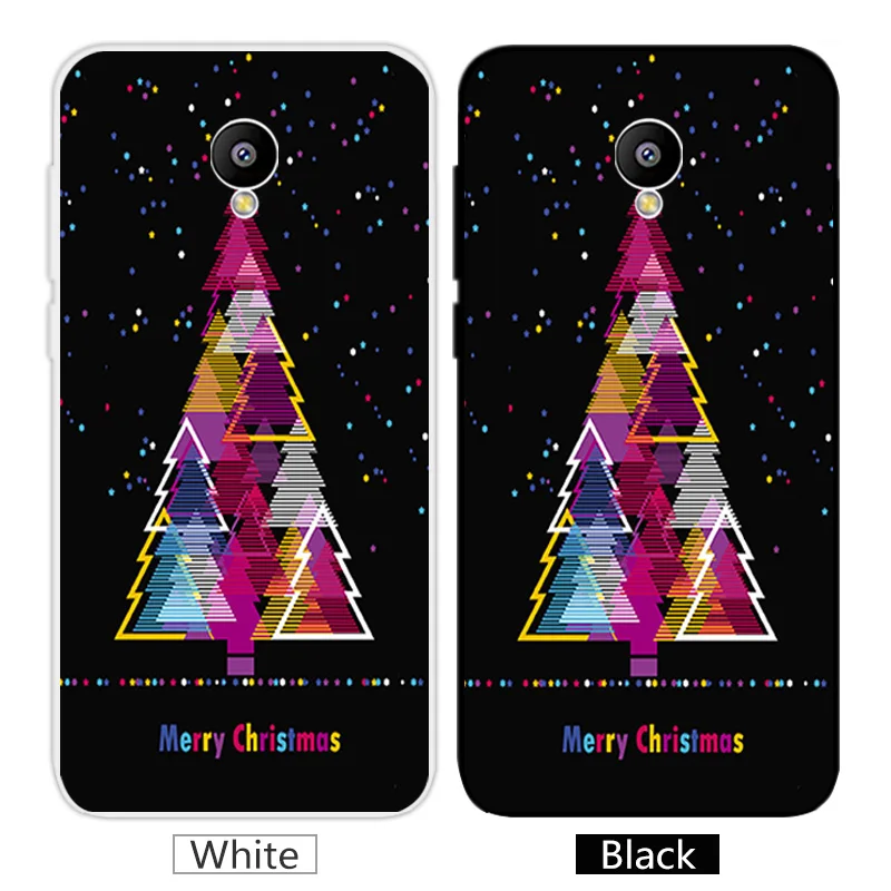 5.0'' for Meizu M2 Mini Case TPU Silicone Back Black Matte Cover Luxury Clear Merry Christmas Phone Cases Capa |