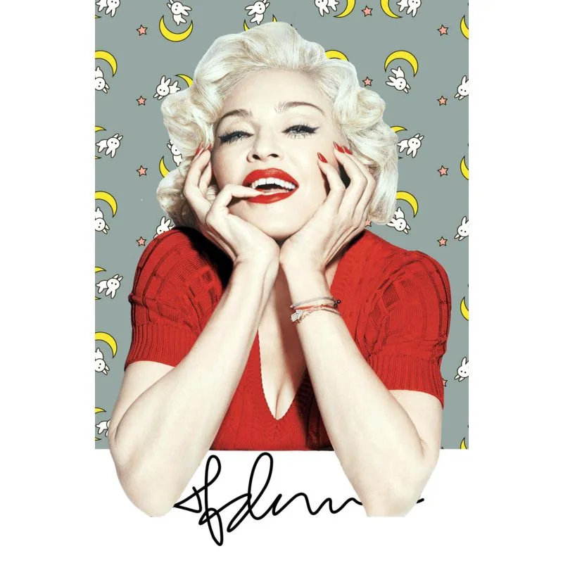 Madonna холст ткань тканевый плакат пользовательские граффити Печать на холсте