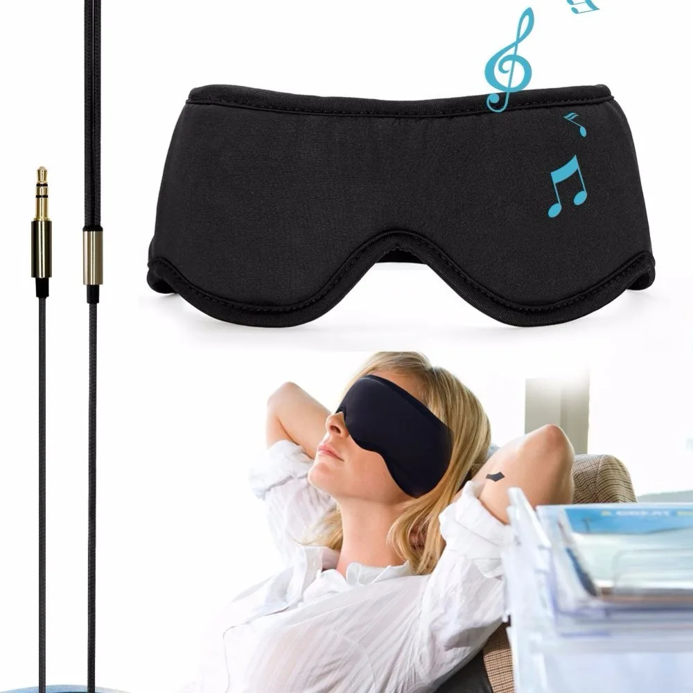 Наушники для сна Sleepace, удобная моющаяся маска для глаз со звукоизоляцией/шумоподавлением, наушники Smart App, пульт дистанционного управления