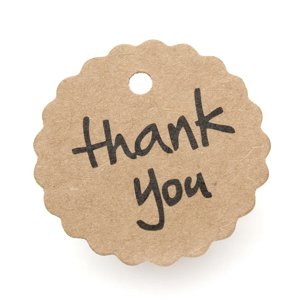 Кружевная этикетка THANK YOU 100 шт./лот ретро бирки из крафт бумаги Подарочная бирка