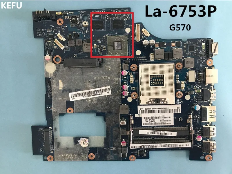 Материнская плата для ноутбука KEFU PIWG2 LA-6753P Lenovo G570 | Компьютеры и офис
