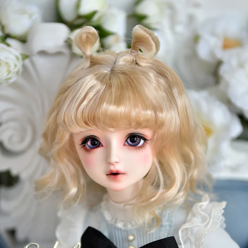 Cateleya bjd парик куклы супер мягкий шелк милый маленький Твиттер волос 1/6 1/3 1/4