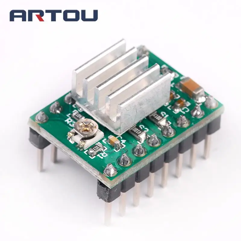 Запчасти для 3D-принтера StepStick A4988 DRV8825 Драйвер шагового двигателя с теплоотводом
