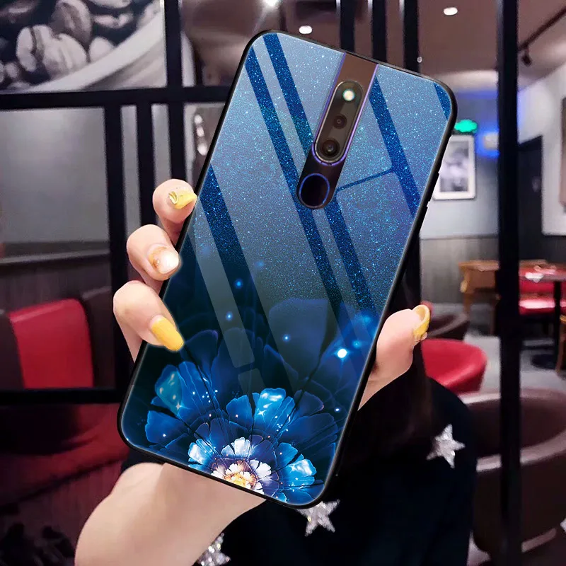 6,5" для OPPO F11 Pro чехол закаленного стекла задней панели жесткий чехол для OPPO F11 Pro F11Pro F 11 Pro чехол OppoF11Pro крышка бампера