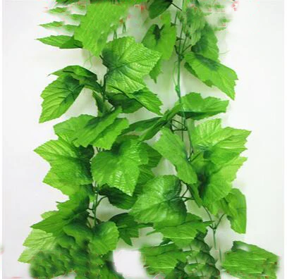 2 шт. м Длина искусственный цветок пластик ротанга wisteria Vina лоза с листьями DIY