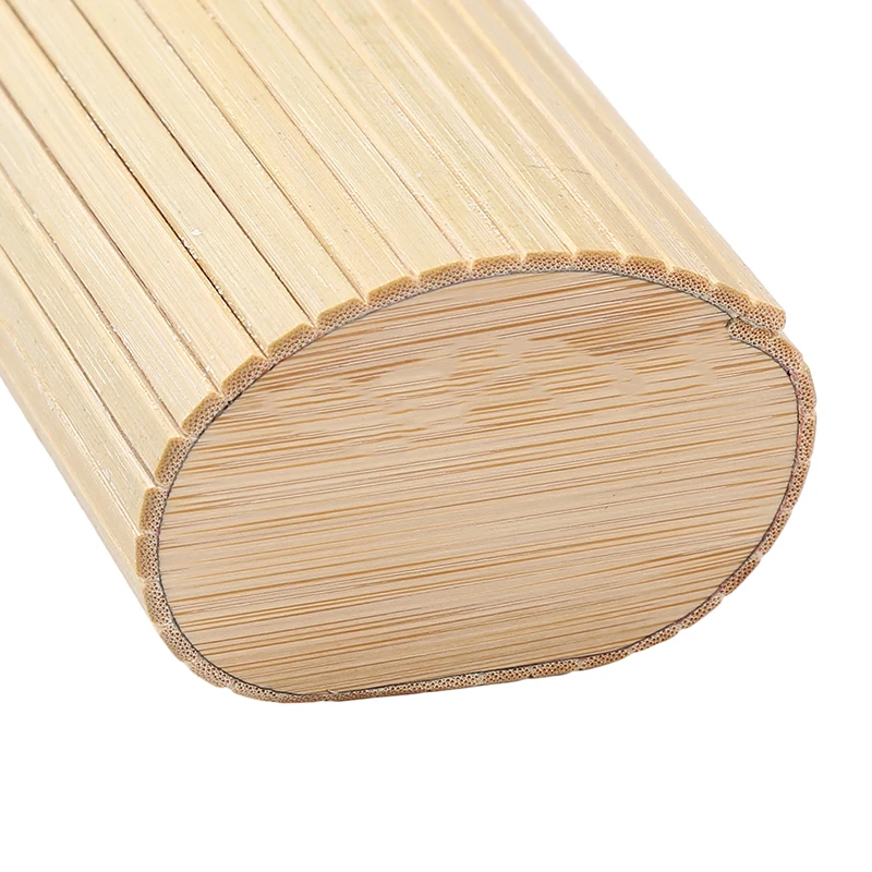 Бамбуковый футляр для очков ручной работы жесткий квадратный цилиндр с