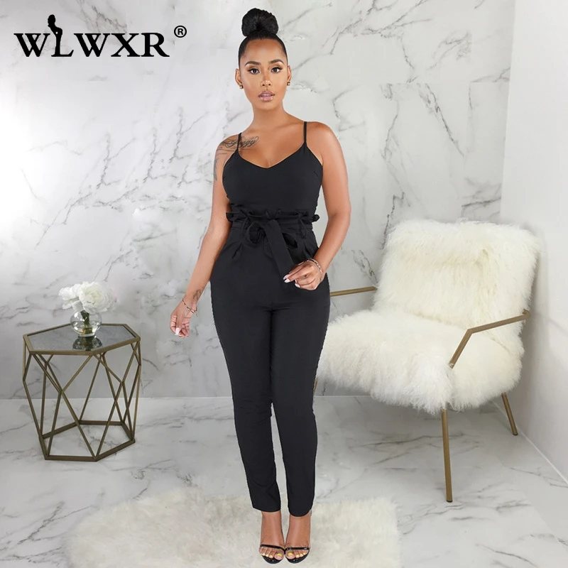 WLWXR Повседневное Bodycon Летний комбинезон для женщин игровая одежда бинты спинки Дамы волнующие Клубные Комбинезоны женские Комбинезоны