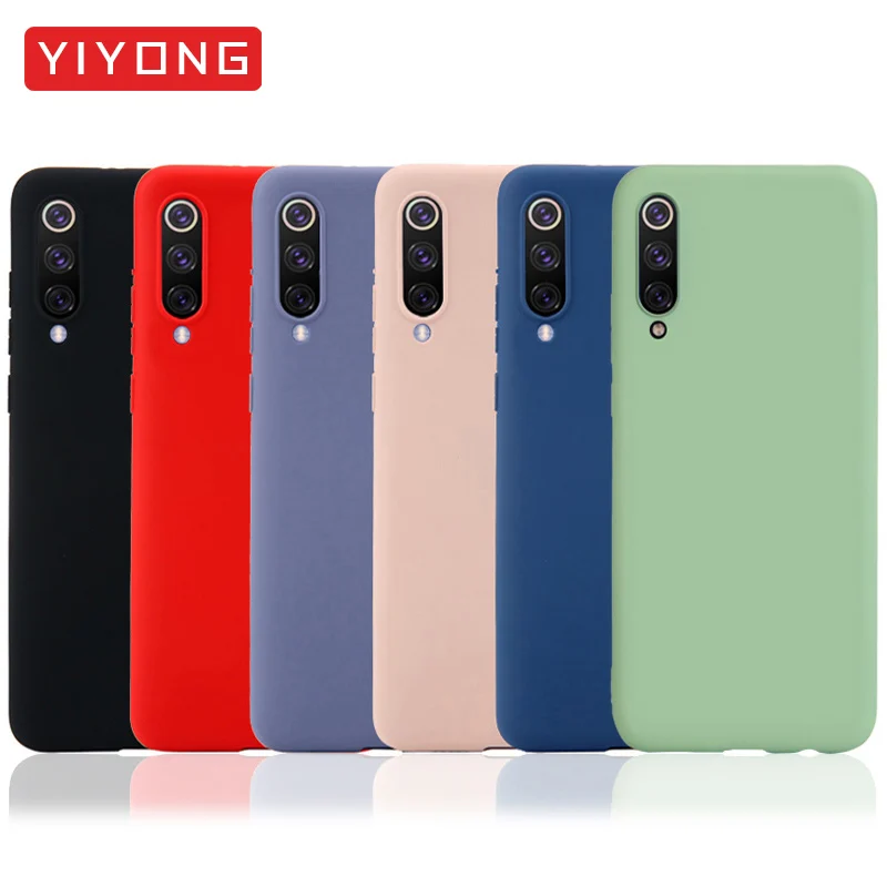YIYONG Cover Xiaomi Mi 9 SE Pro Mi9 Case Slim TPU Soft 8 Lite Mi8 Liquid Silicone Back Xiomi |