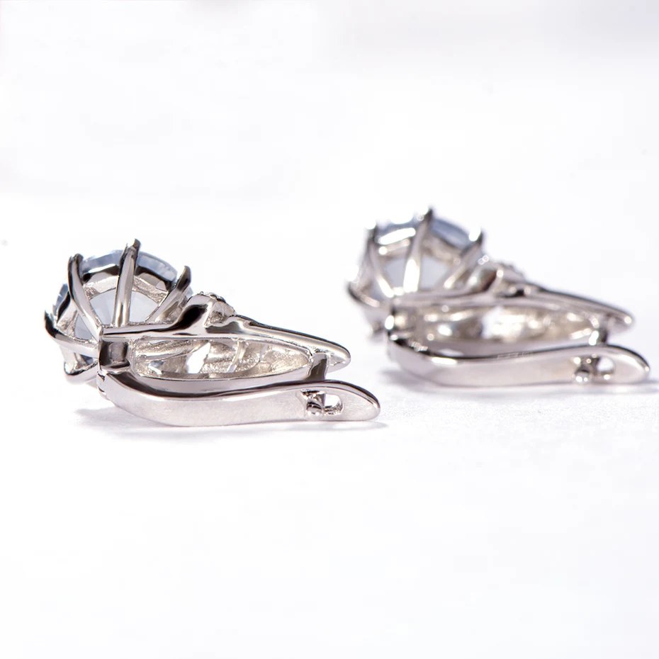 Kuolit миллениум натуральный иолит голубой мистический кварц клипсы для женщин 925