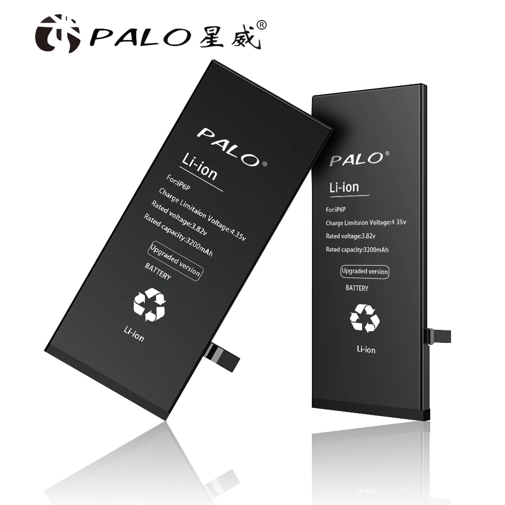 PALO 3200mAH аккумулятор для телефона iPhone 6P реальная емкость батареи литий-ионный полимерный аккумулятор для мобильного телефона