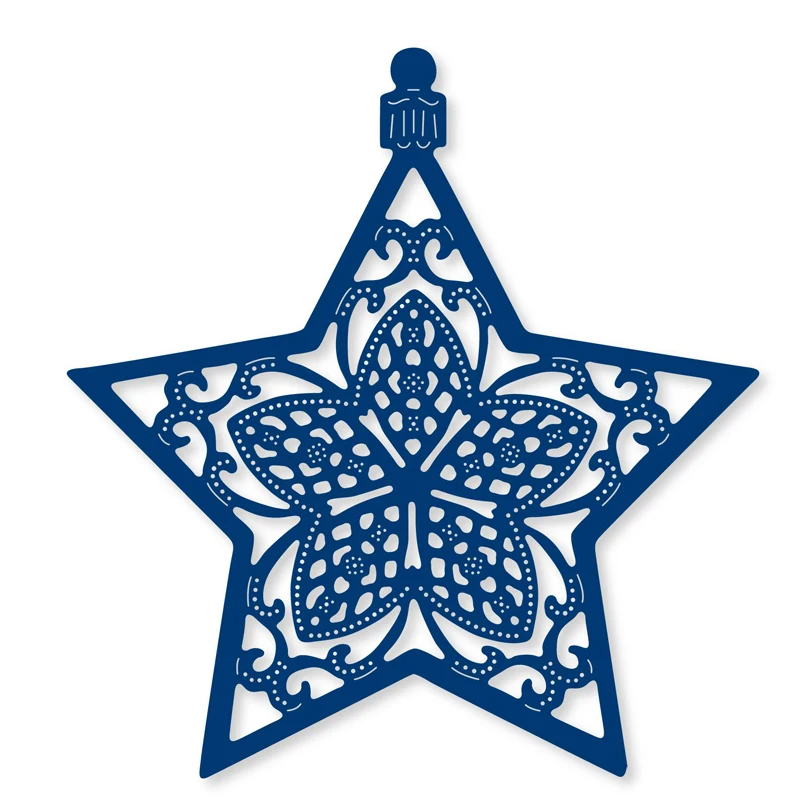 Цветочный узор звезда орнамент нож плесень металлическая резка штампы трафарет